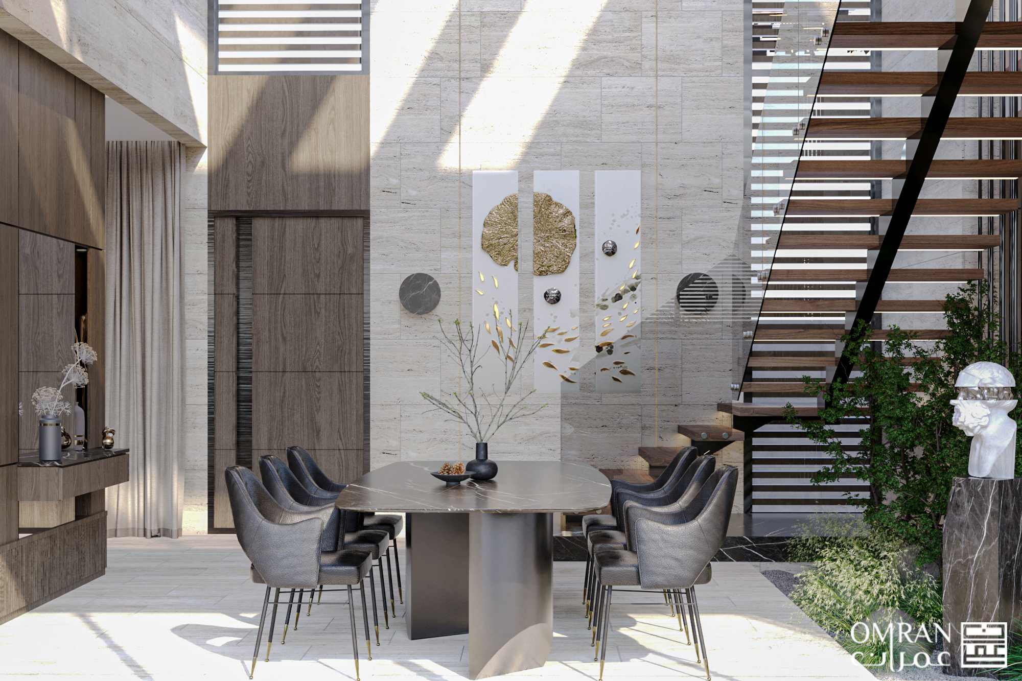 别墅现代室内设计丨Palestine-8