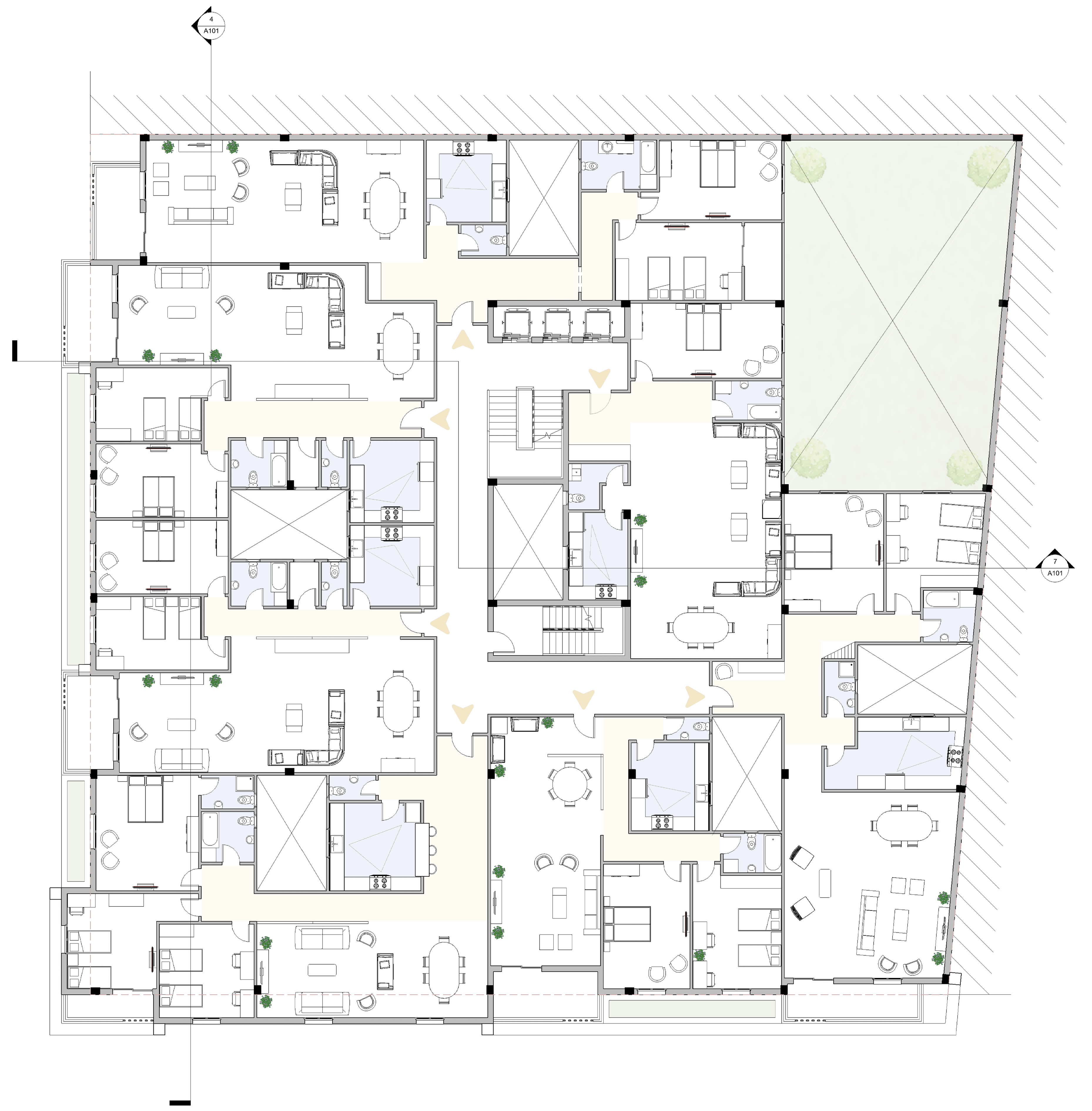 Giza 住宅宿舍丨埃及丨开罗大学工程学院建筑系-15