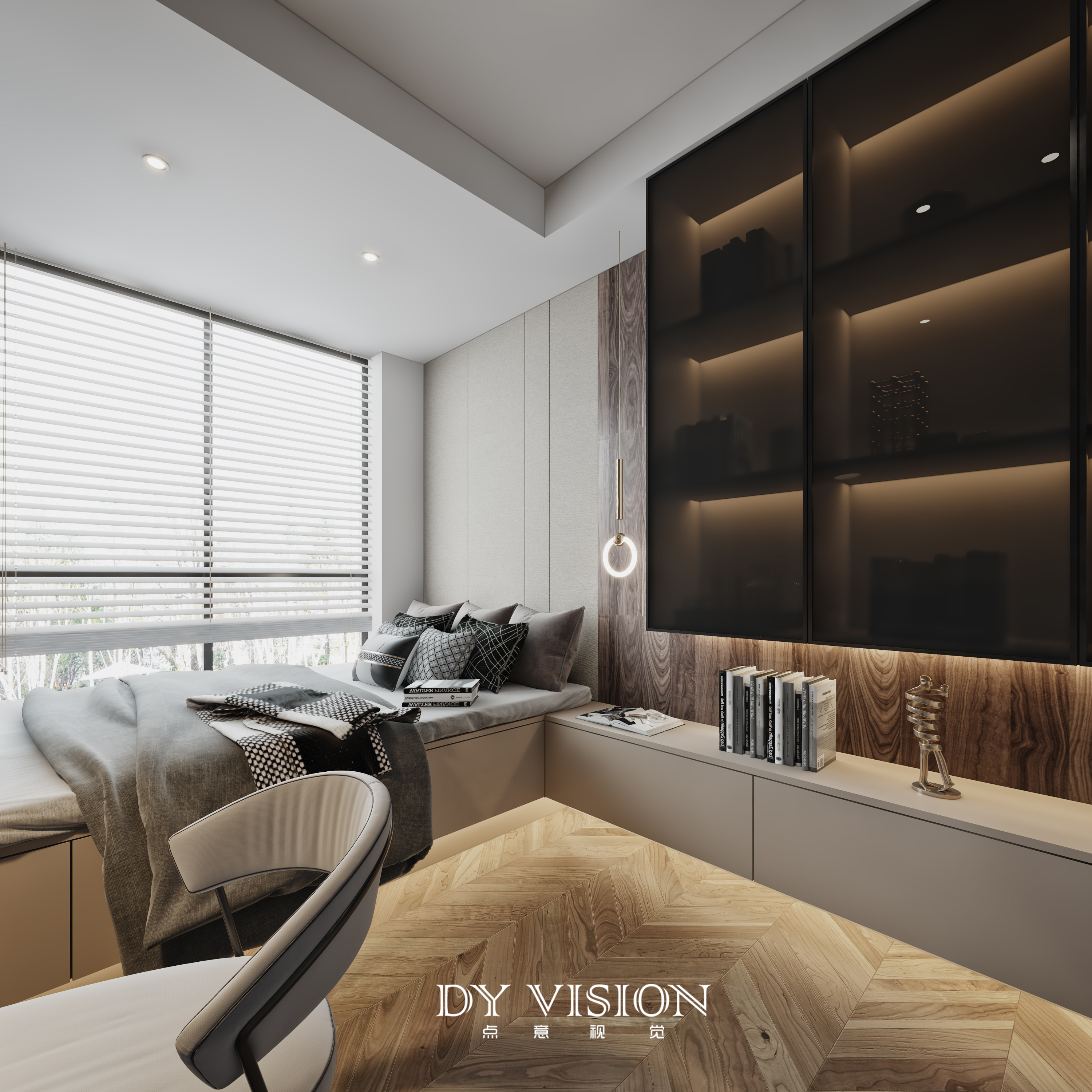 现代极简家装空间表现-18