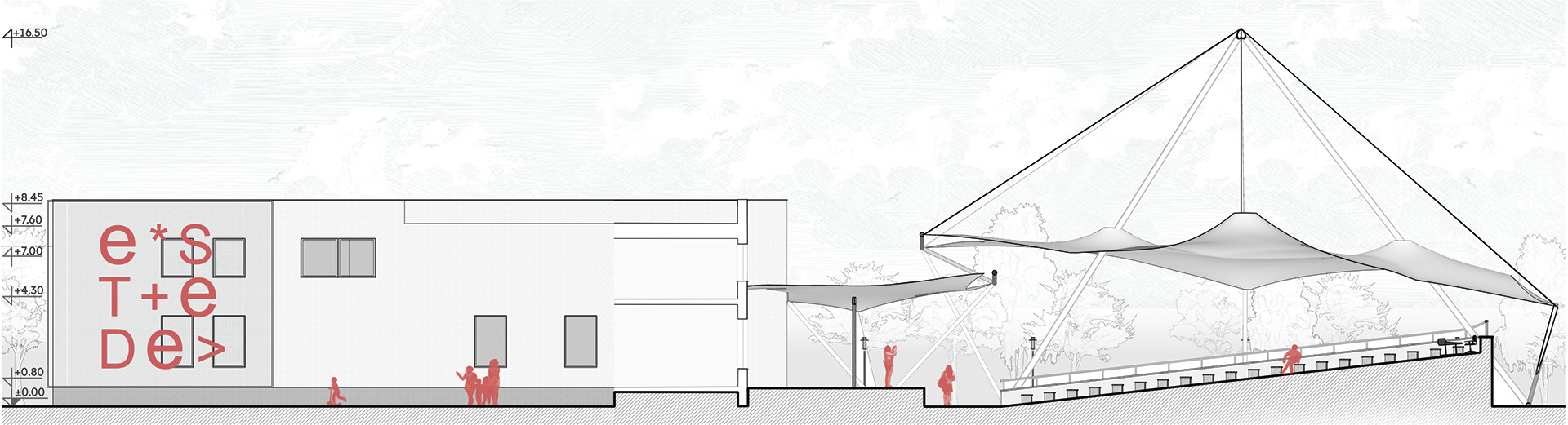 张力式雨篷丨波兰丨Pavel Hitaryn-18