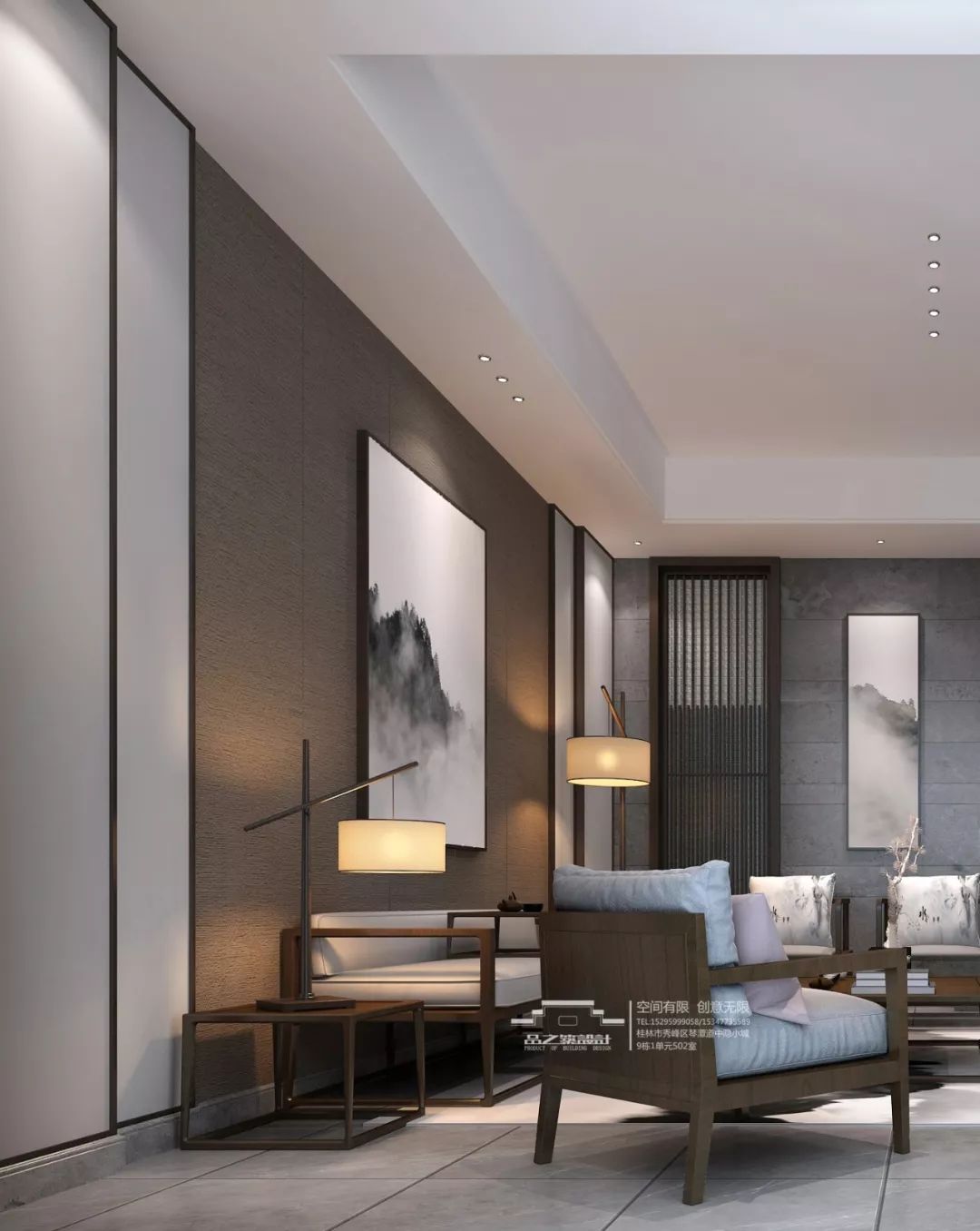 《东方格调·墅》品之筑设计,打造 480㎡自然生活空间-6