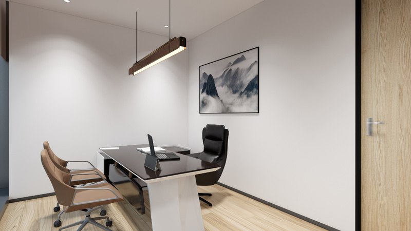 鑫景源科技现代简约办公空间设计-18