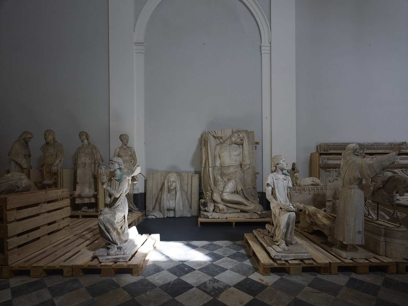 San Pellegrino Church Restoration and Outfitting of Plaster Deposits  MICROSCAPE architecture urban design AA-52