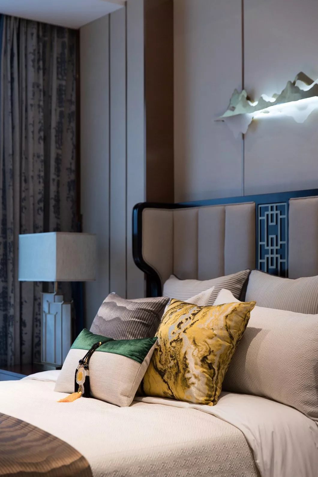 常德壹号府·新中式风格样板房设计丨中国常德丨伊派软装设计-35