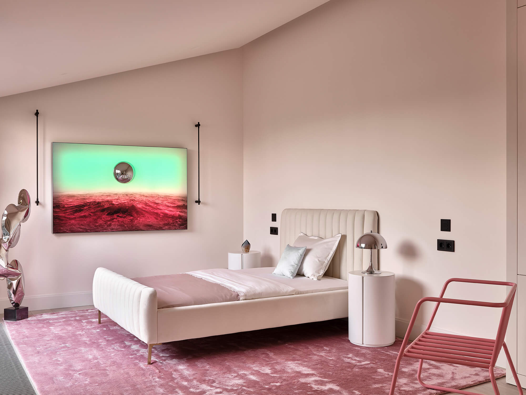 莫斯科色彩鲜艳的现代公寓丨俄罗斯莫斯科丨Well Done Interiors-81