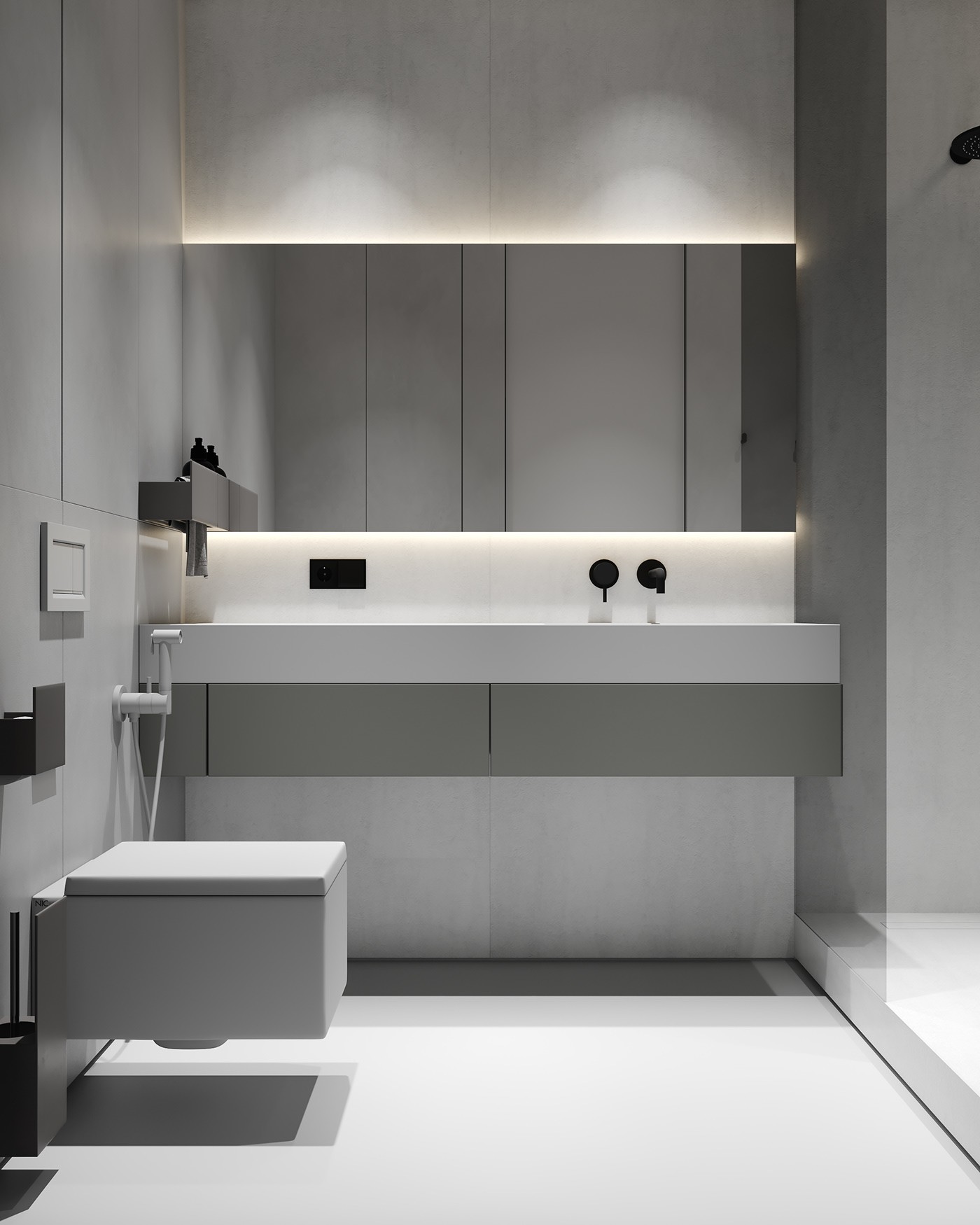 高级灰色系公寓设计 超耐看的设计！-15