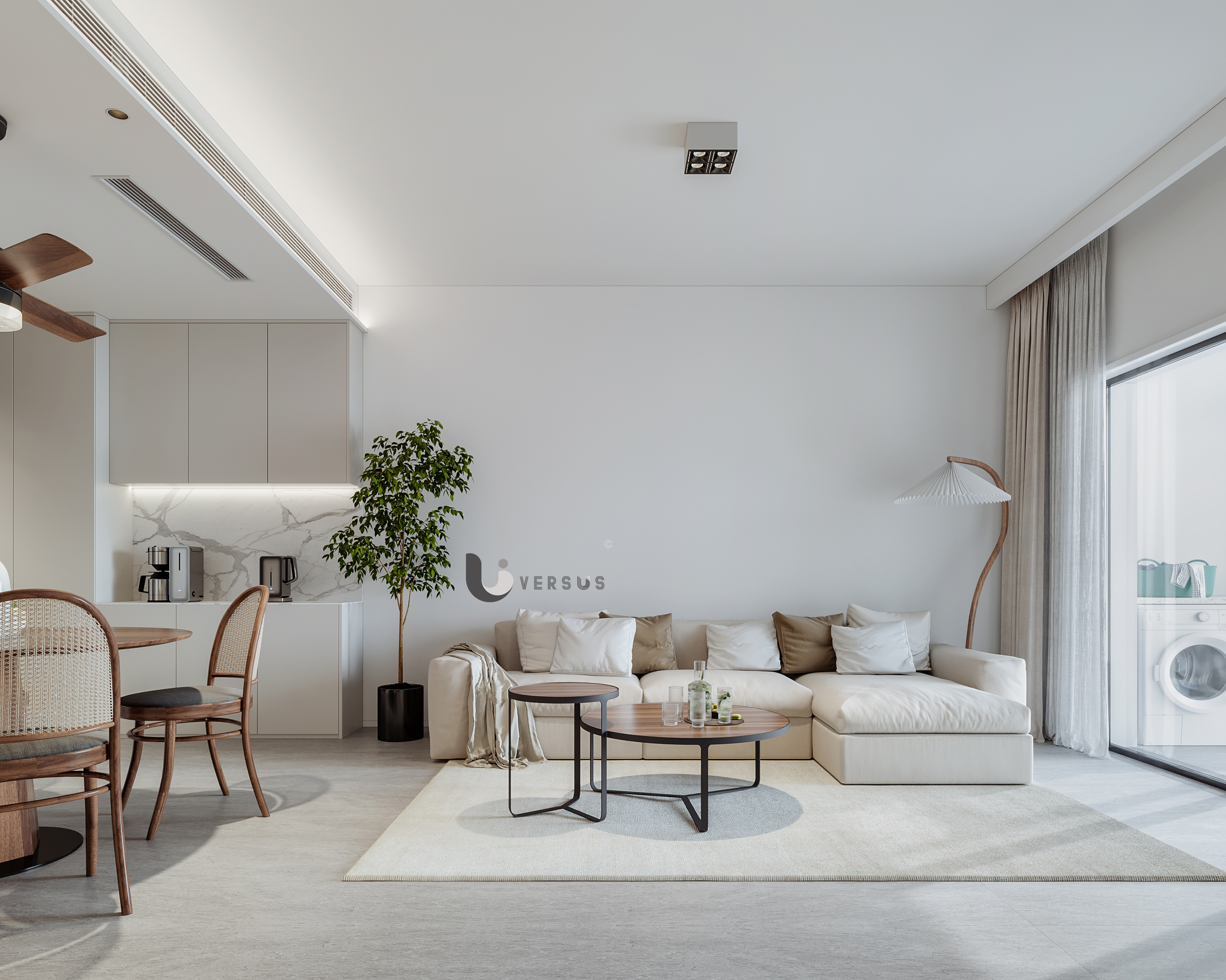 北欧风平层设计案例丨奶昔呀-11