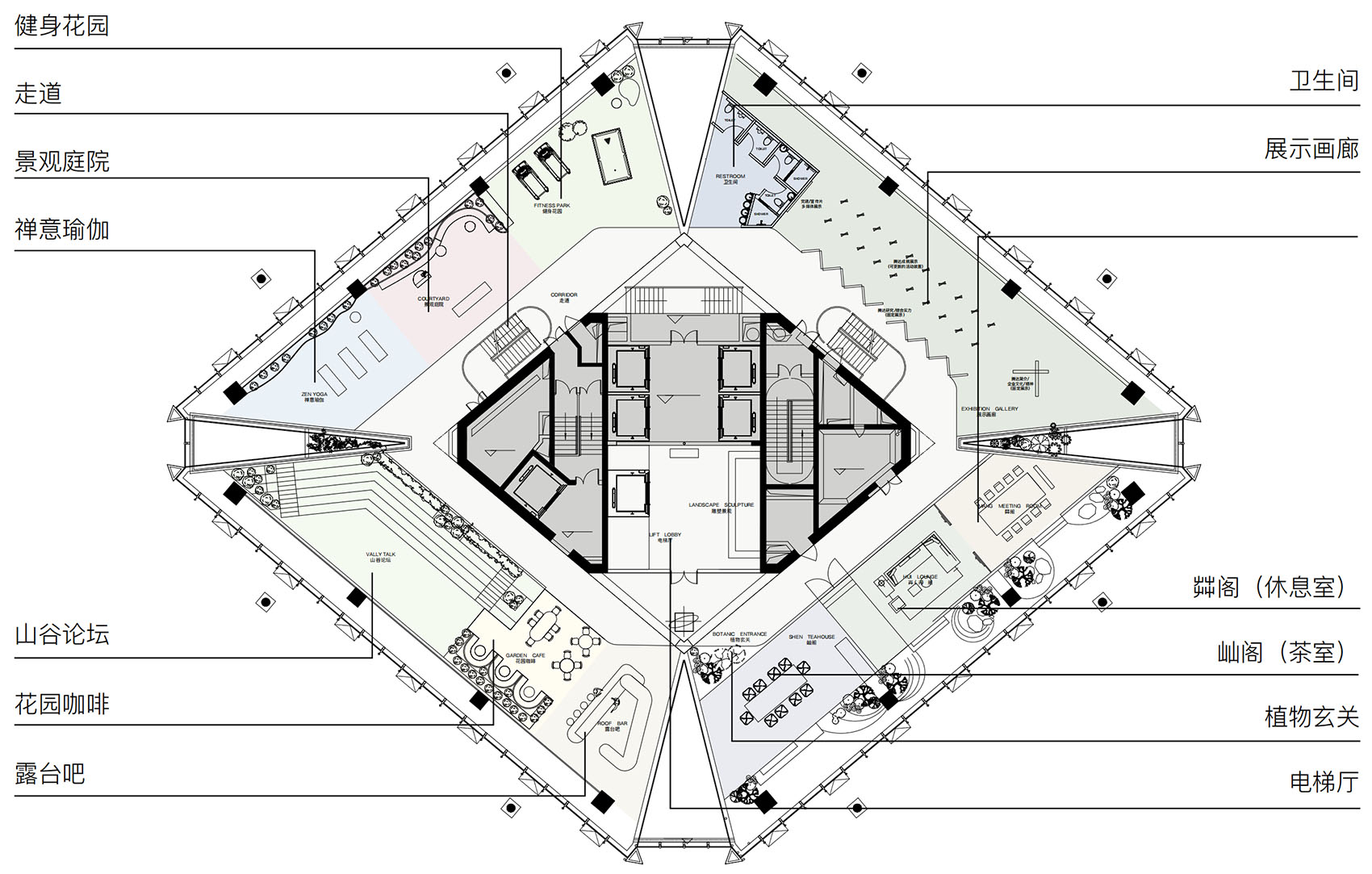 腾达中心34层屋顶花园丨中国台州丨作意设计咨询(上海)有限公司-149