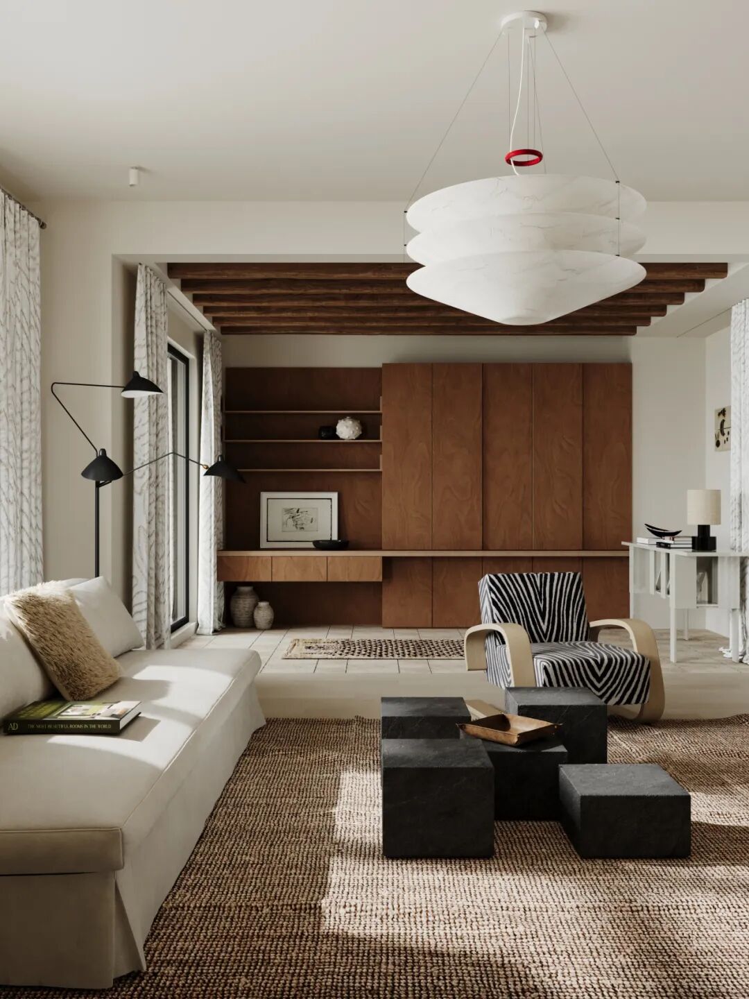 岚一设计｜折衷主义的复古别墅-6