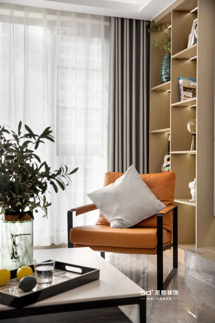 139㎡现代轻奢家居,全屋收纳打造轻盈生活-4