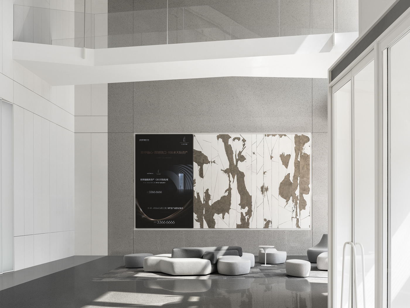 国润城 F1 写字楼大堂丨中国西安丨HONG Designworks-28