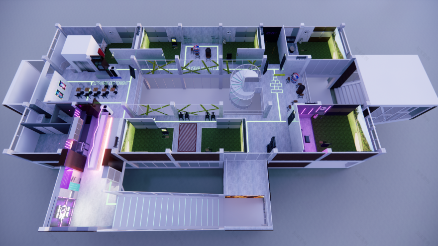 室内高尔夫球场·室内设计-7