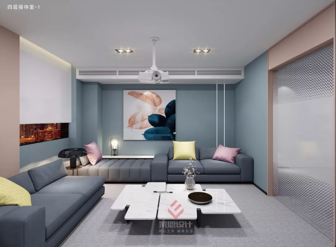 梦幻粉蓝,上海医疗美容医院设计诠释女性美-57