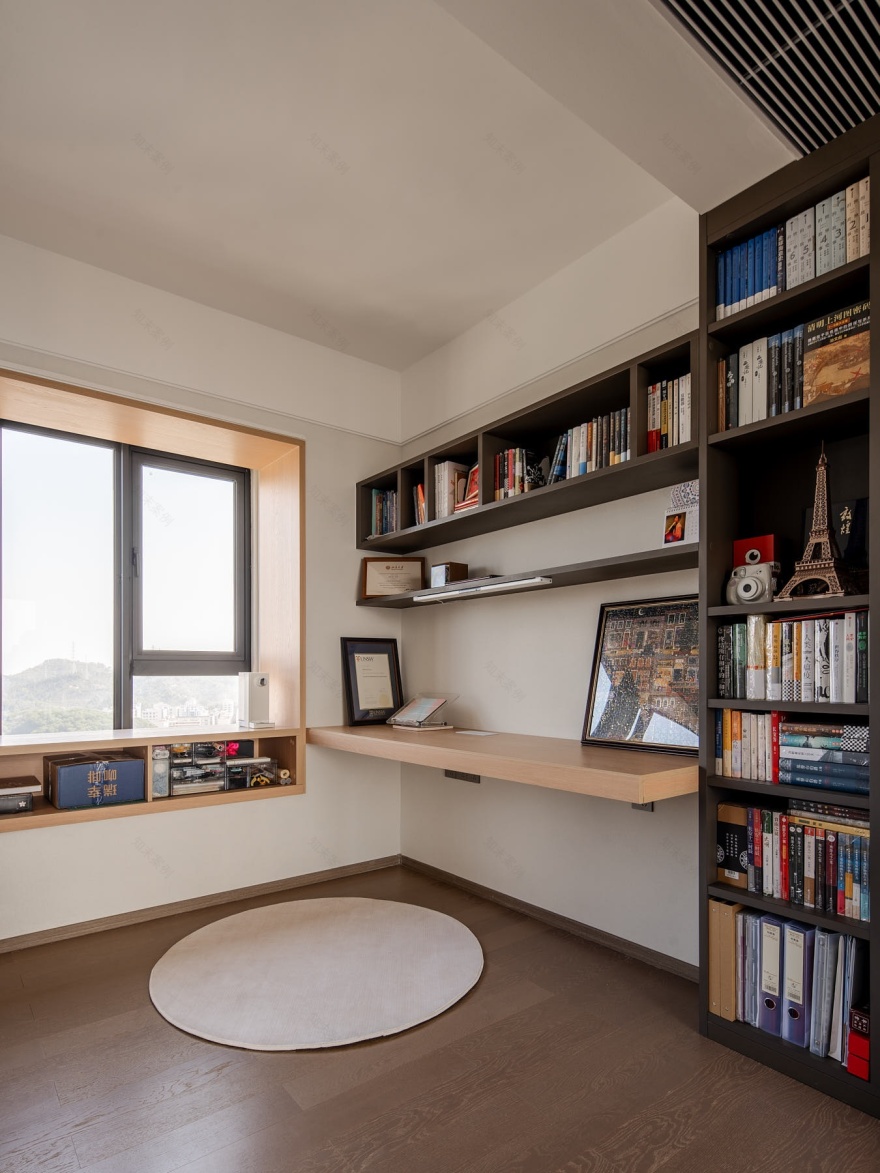 120㎡客餐阳一体化通透动线,藏在极简背后的生活讲究-61