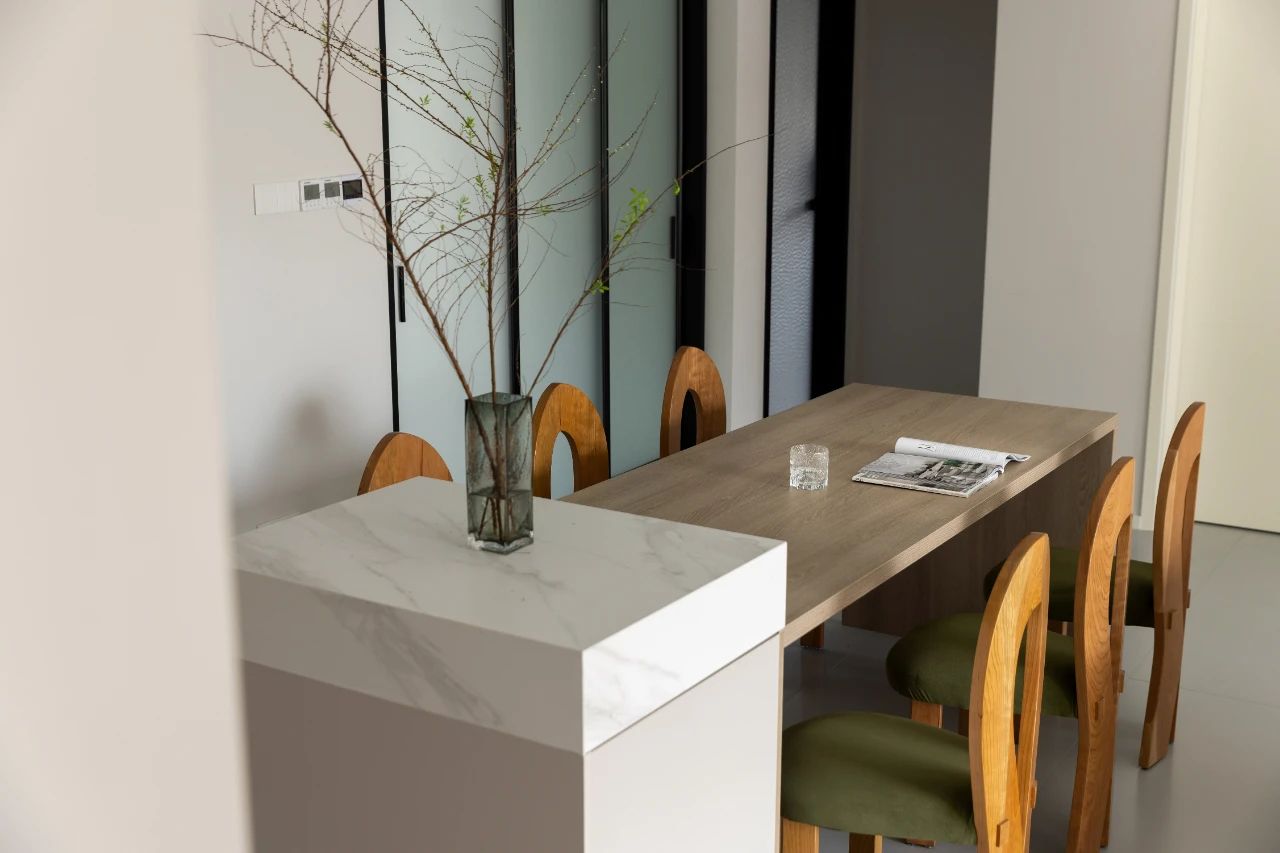 120㎡现代奶油风家居设计-11