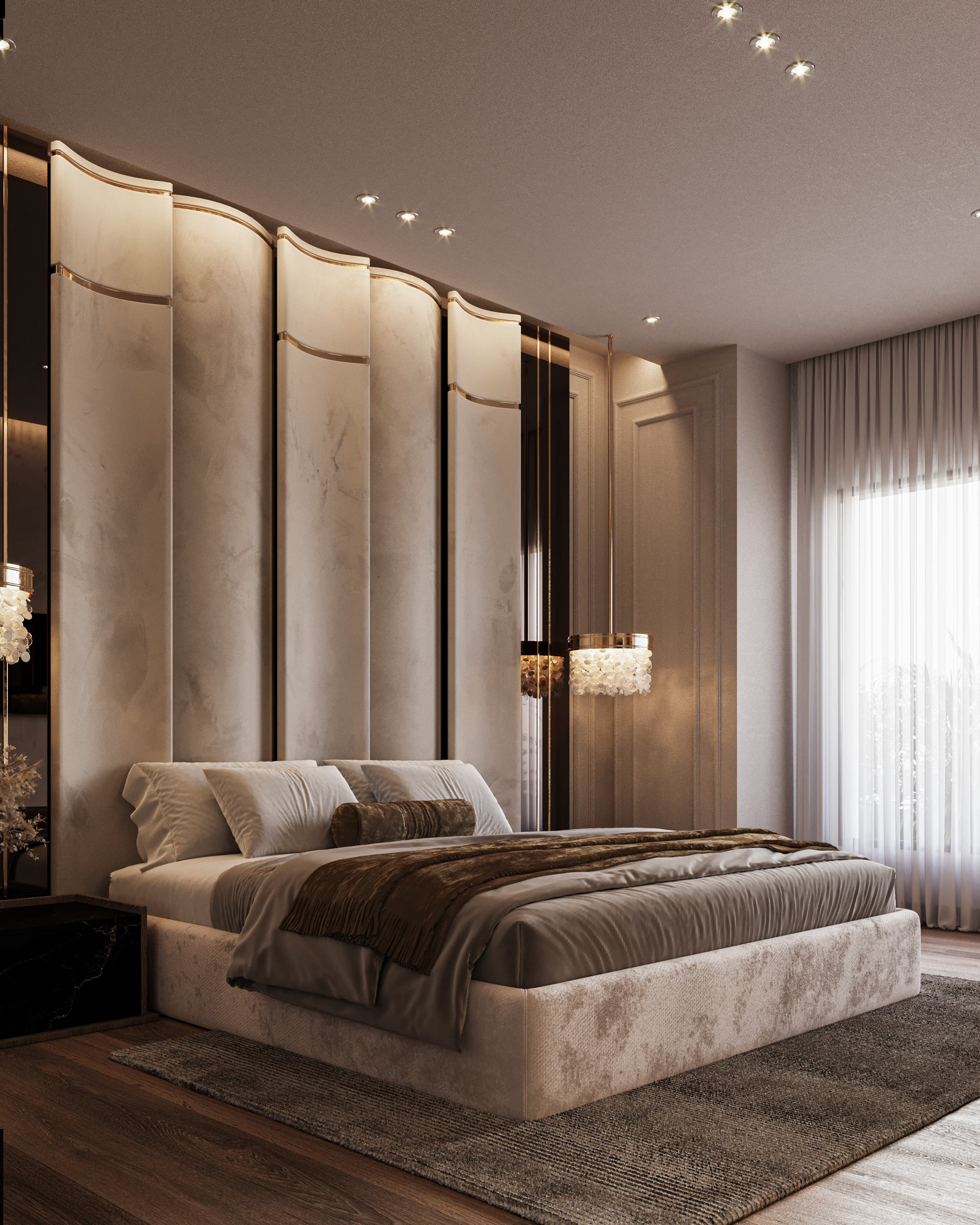 WARM 卧室设计丨阿联酋迪拜丨Huda Elturky-7