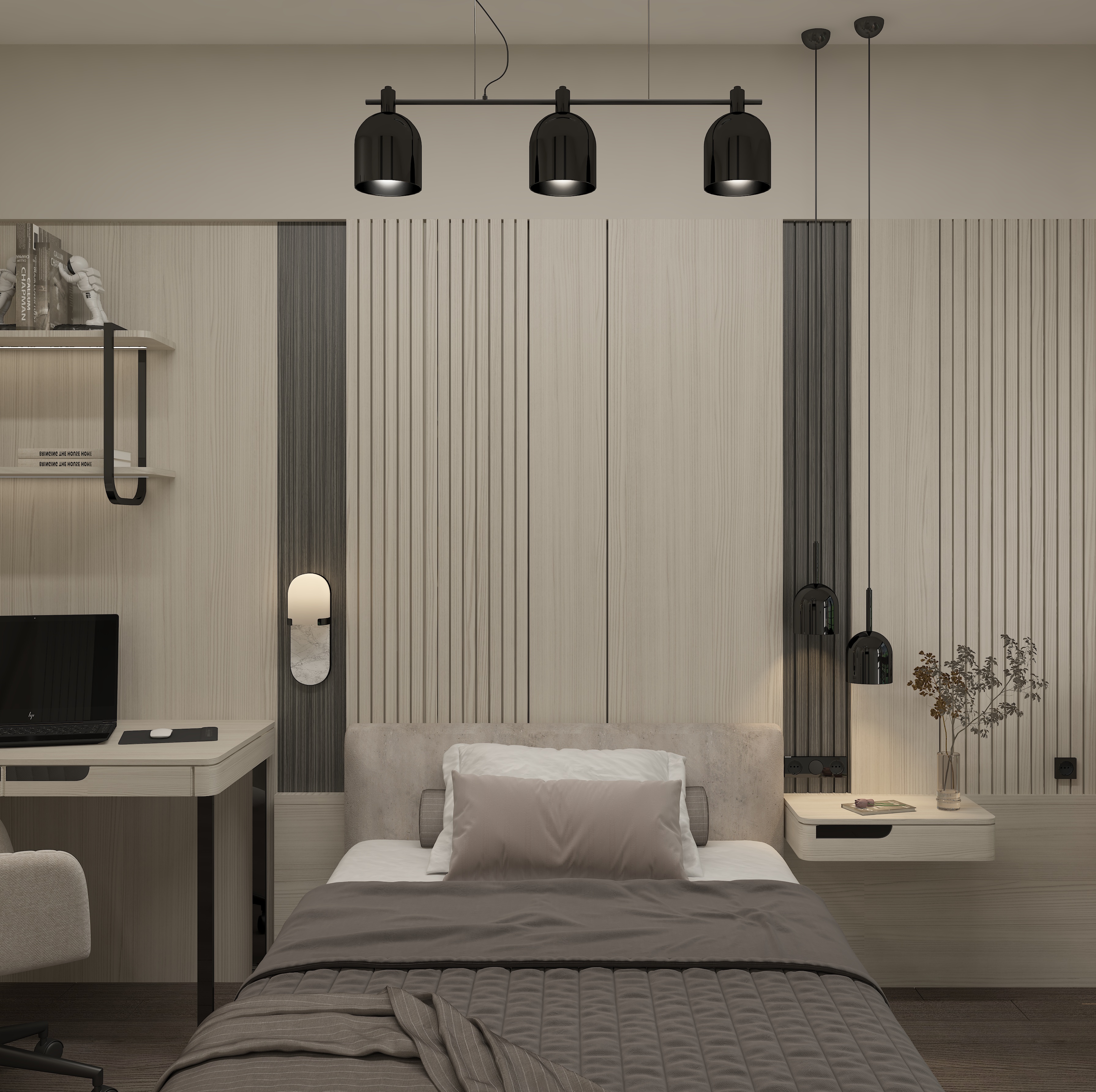 H.ŞEN STÜDYO ÖRNEK DAİRE / YAŞAM ALANI VE BANYOSU-5