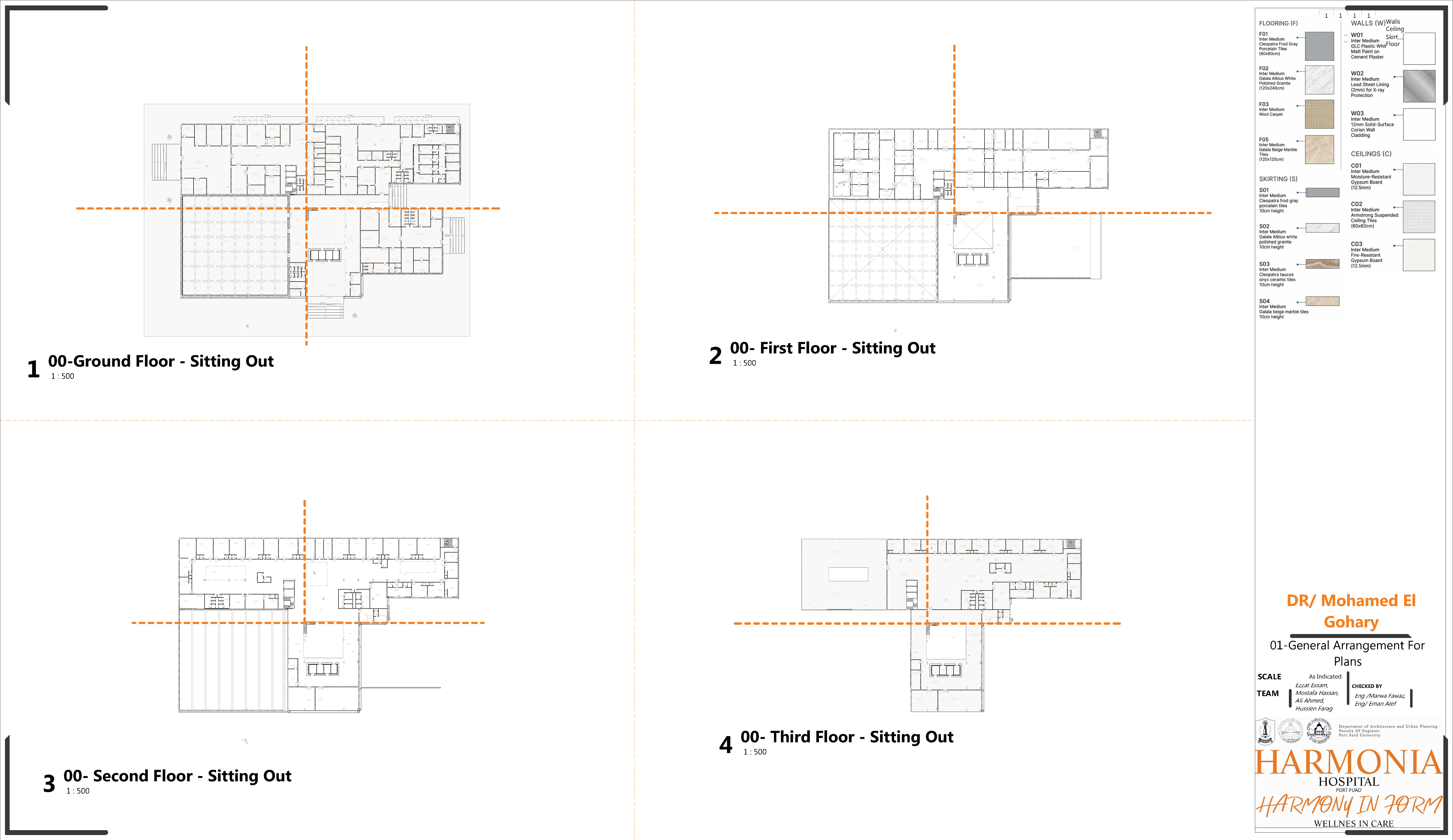 HARMONIA 100床综合医院技术与施工图及工程量清单项目丨塞得港大学工程,建筑与城市规划系-11
