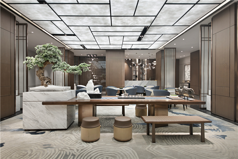 净水云端 | 优雅东方美学融入销售中心设计-43
