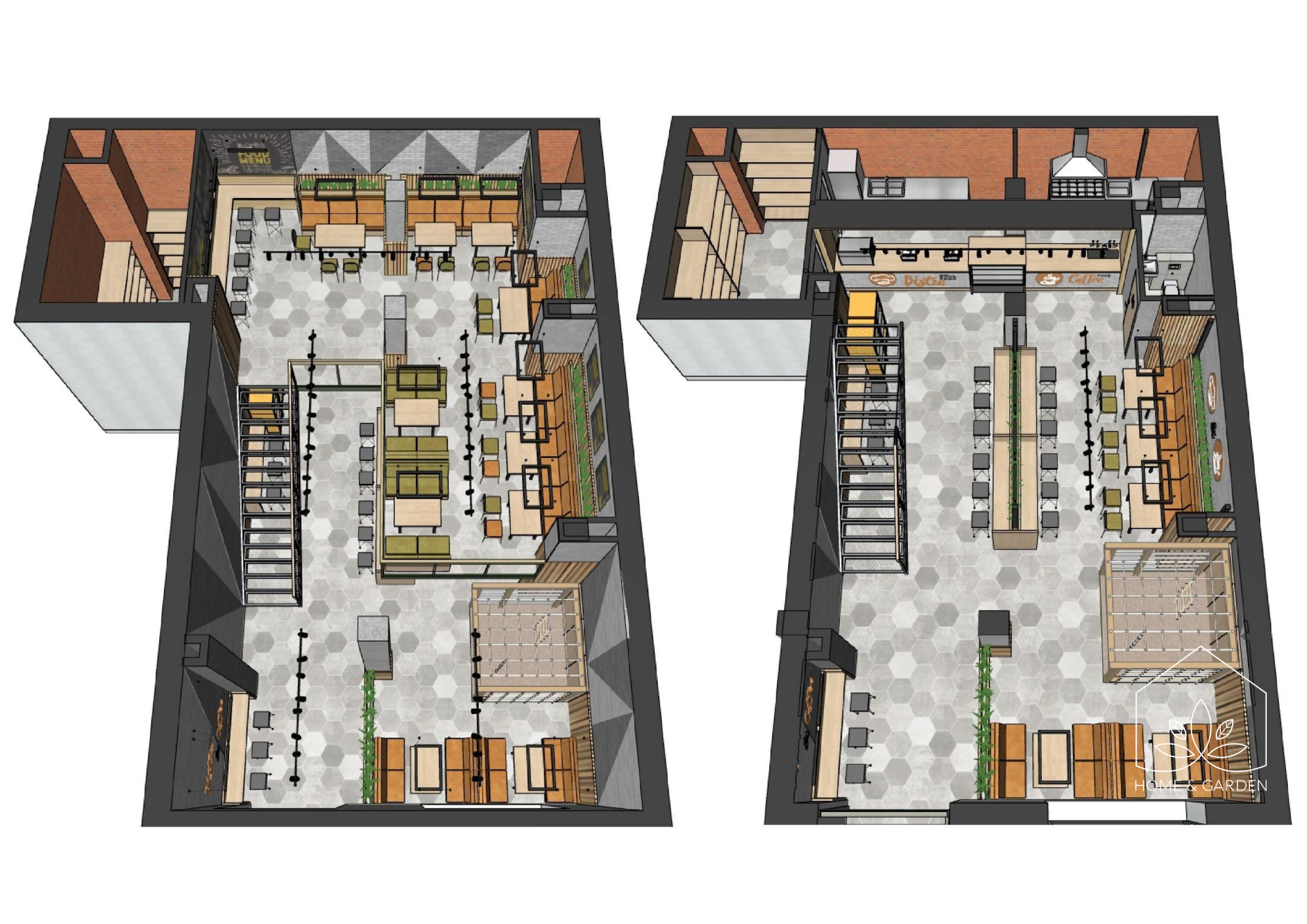 家居与园艺咖啡馆室内设计丨RussiaChelyabinsk-6