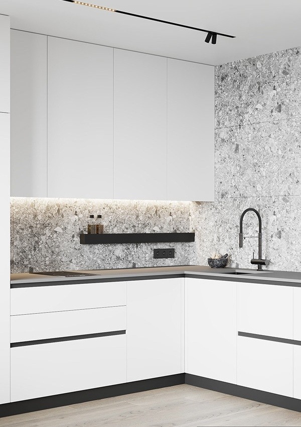 高级黑+简洁白的住宅设计--高级有范儿-4