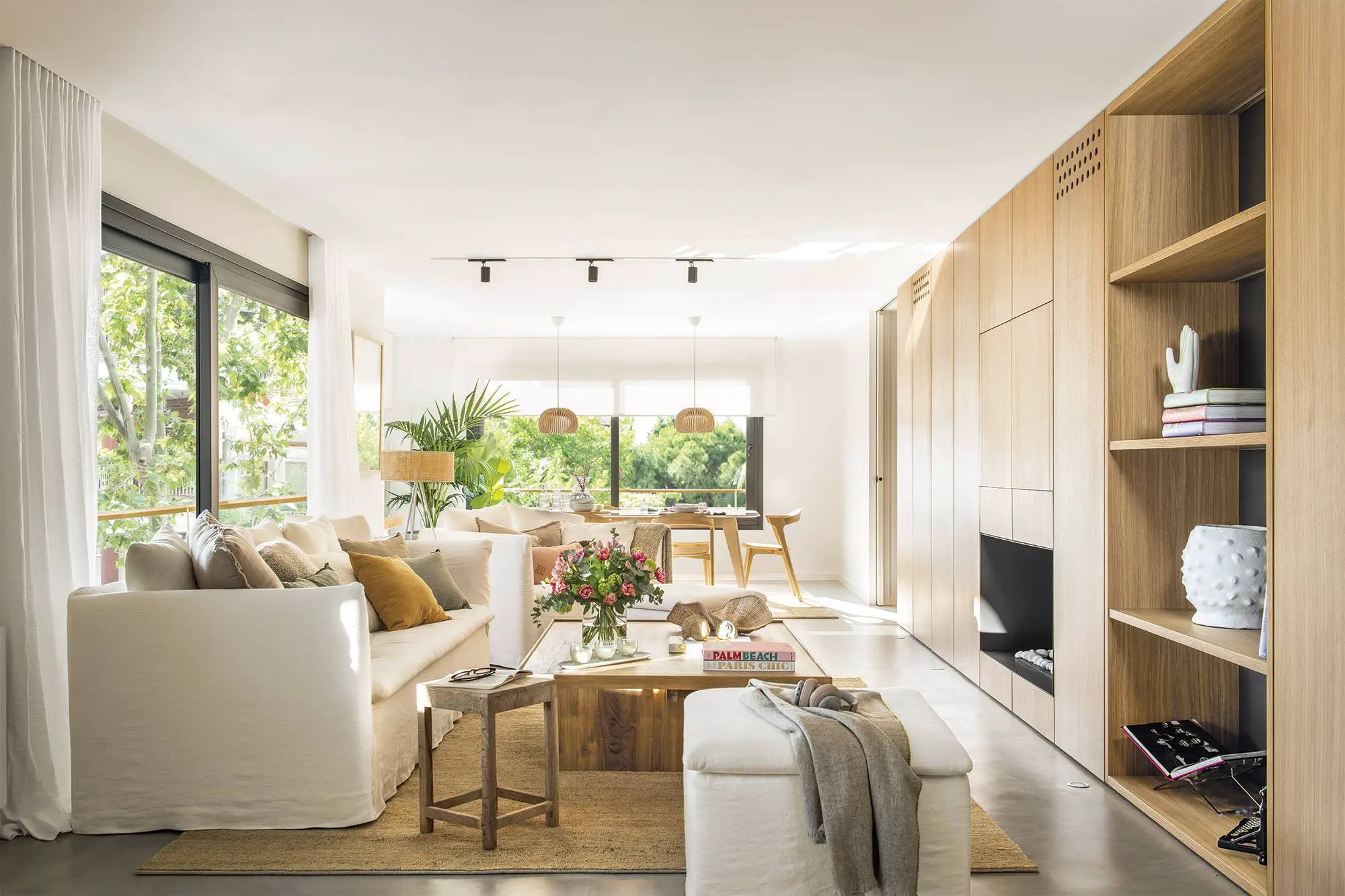 巴塞罗那一位建筑师翻新的一个开放式且现代化的公寓-1