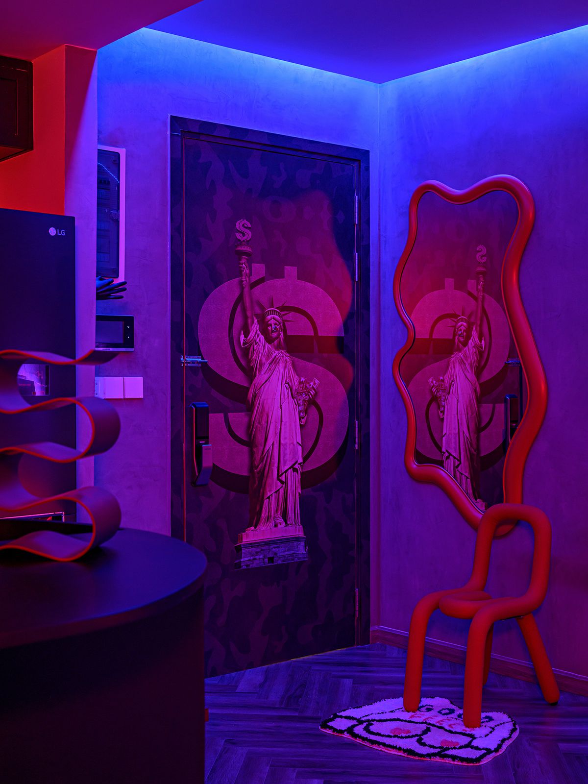 140m2 公寓蜕变为现代艺术家的独特空间-11