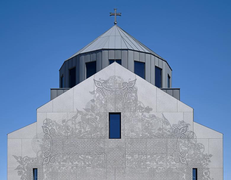 David Hotson Architect丨The Facade of the Saint Sarkis Church丨美國-0
