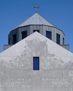 David Hotson Architect丨The Facade of the Saint Sarkis Church丨美國