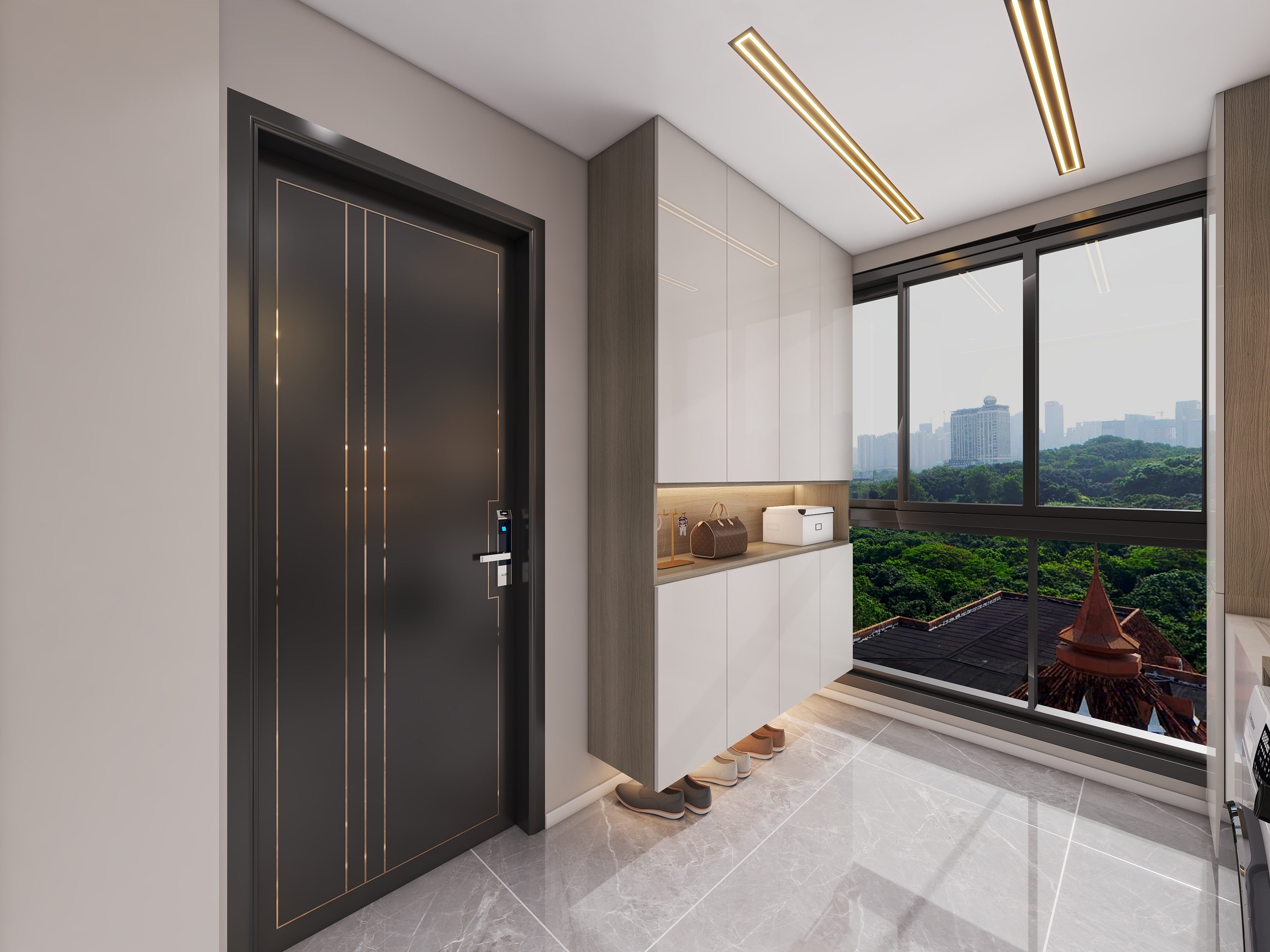 四川成都世家东部时空（93平方现代简约三居室）-19