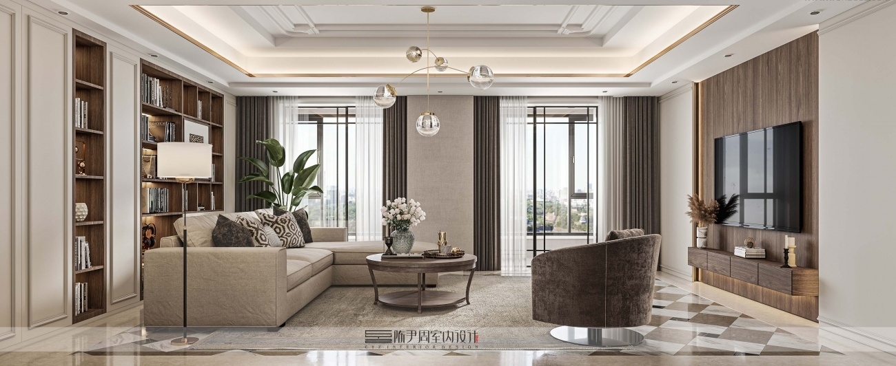 露香园 · 现代美式清新平层设计丨中国上海丨上海陈尹周室内设计-17