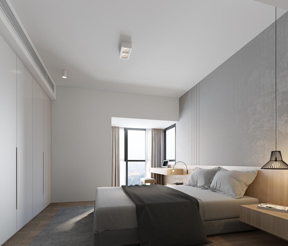 平层诗意栖居 | 灰阶 X 木色打造舒适五口之家-32