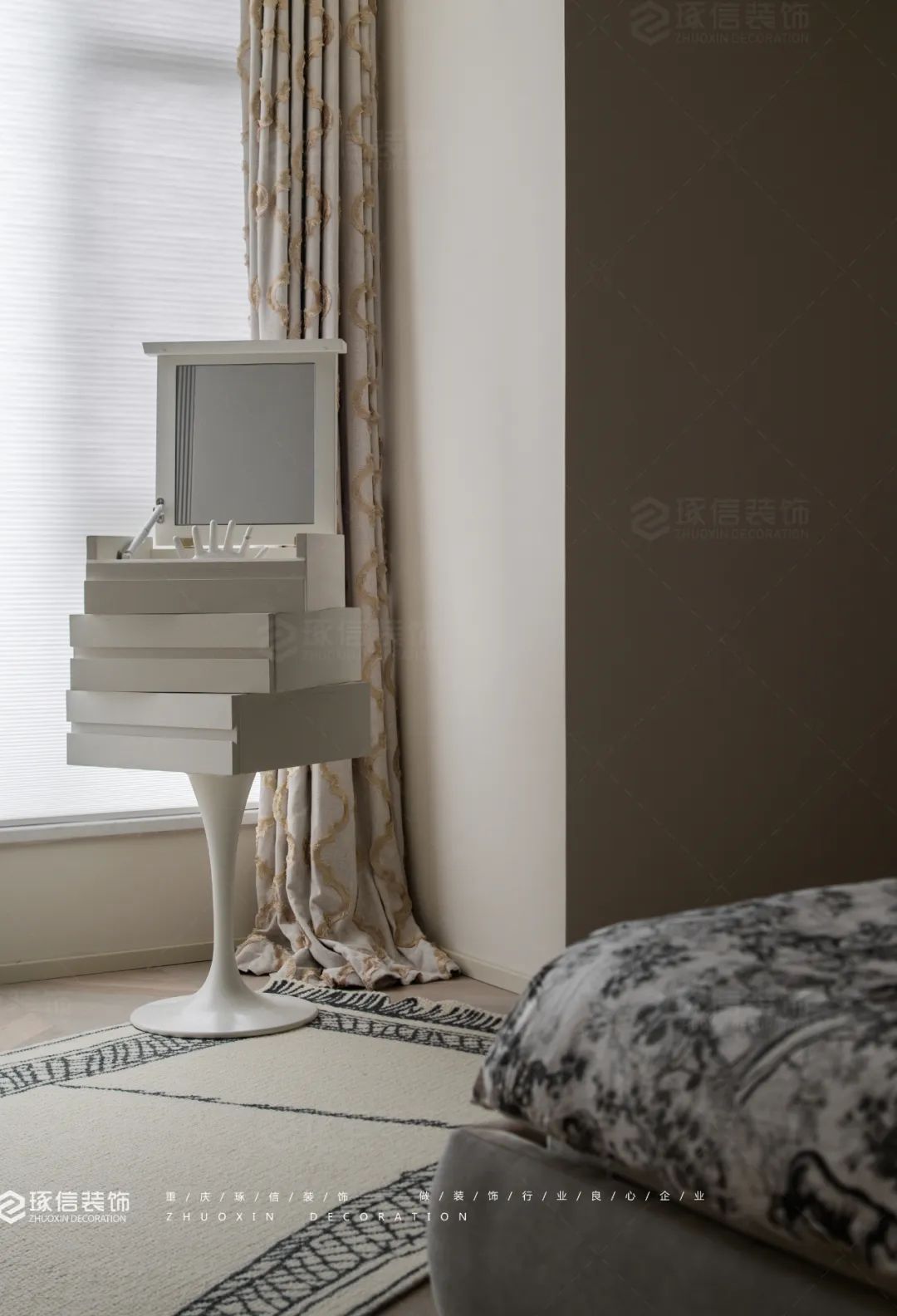 湖山壹号法式混搭别墅设计丨中国重庆丨琢信装饰-38