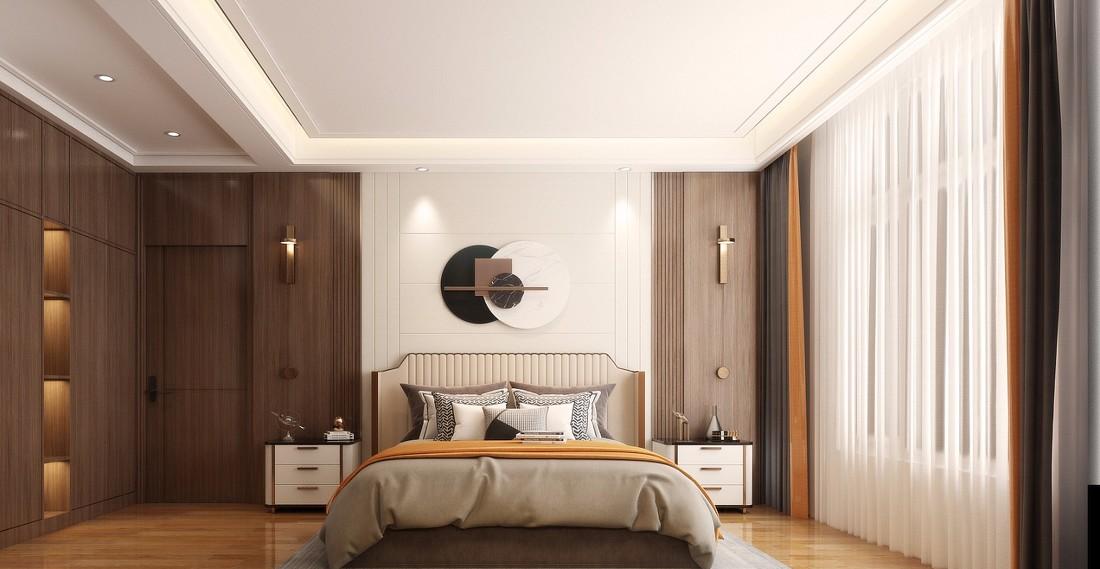 济南玉兰花园 190 平现代简约设计案例解读-0