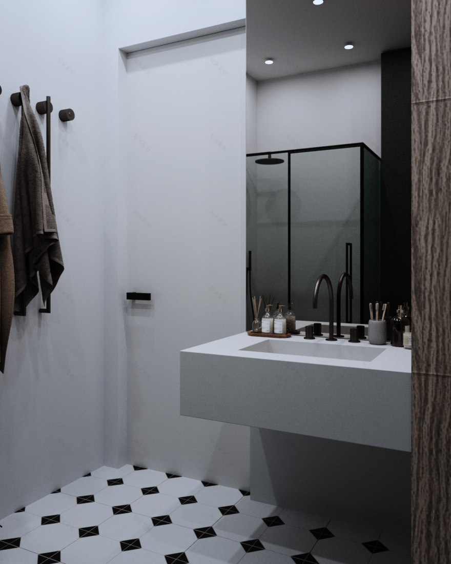 Seliger City 公寓室内设计丨俄罗斯莫斯科丨Alena Kokueva-17