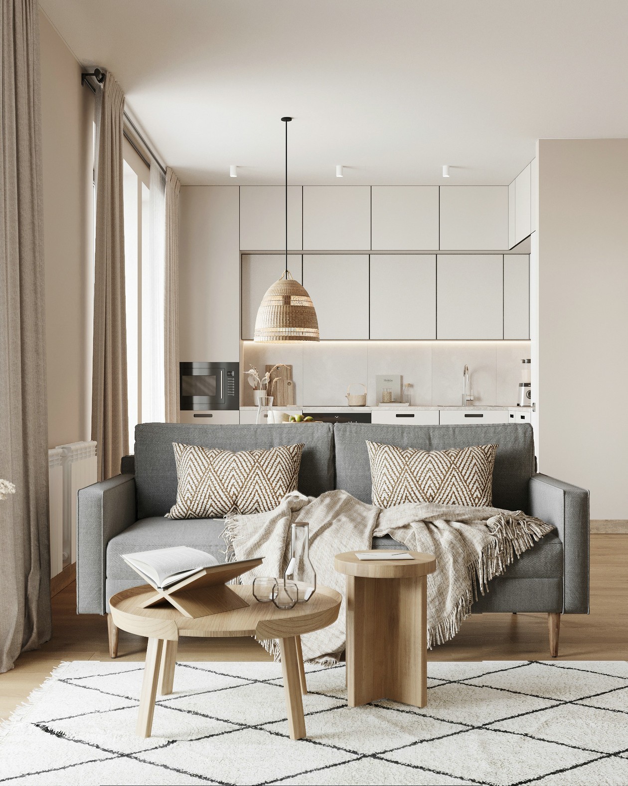 原木风小空间公寓设计-3