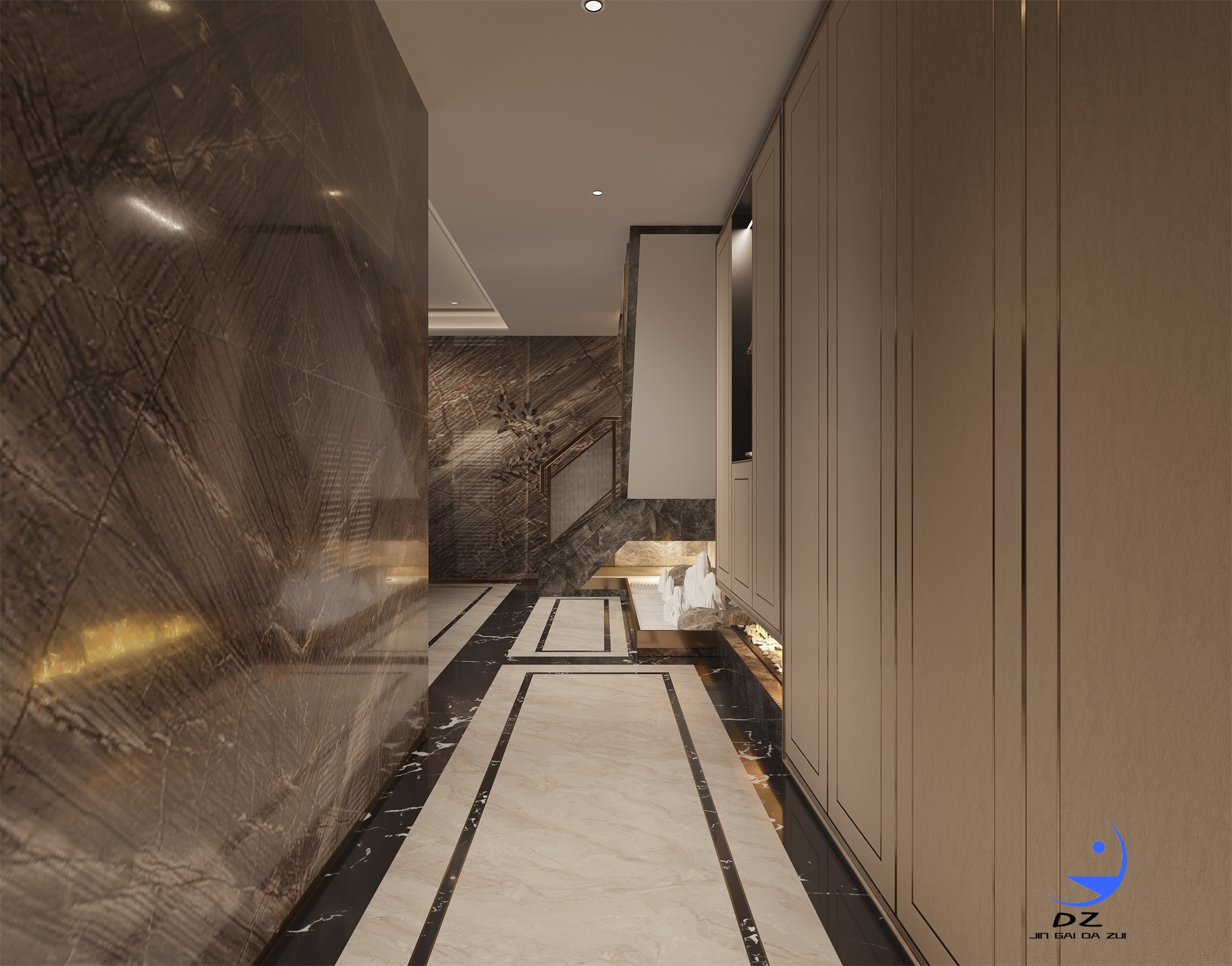 挑空室内客餐厅过道卧室案例分享-6