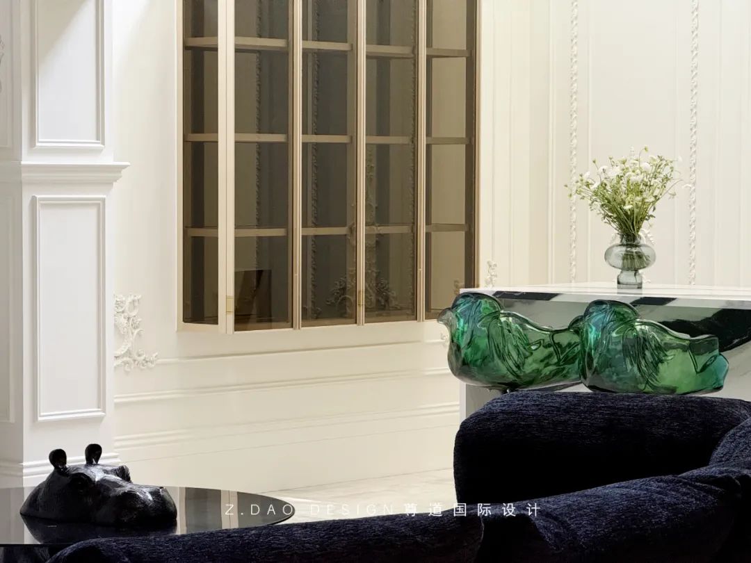 合肥『国贸天成』360㎡奶油法式风叠墅丨尊道国际设计-80