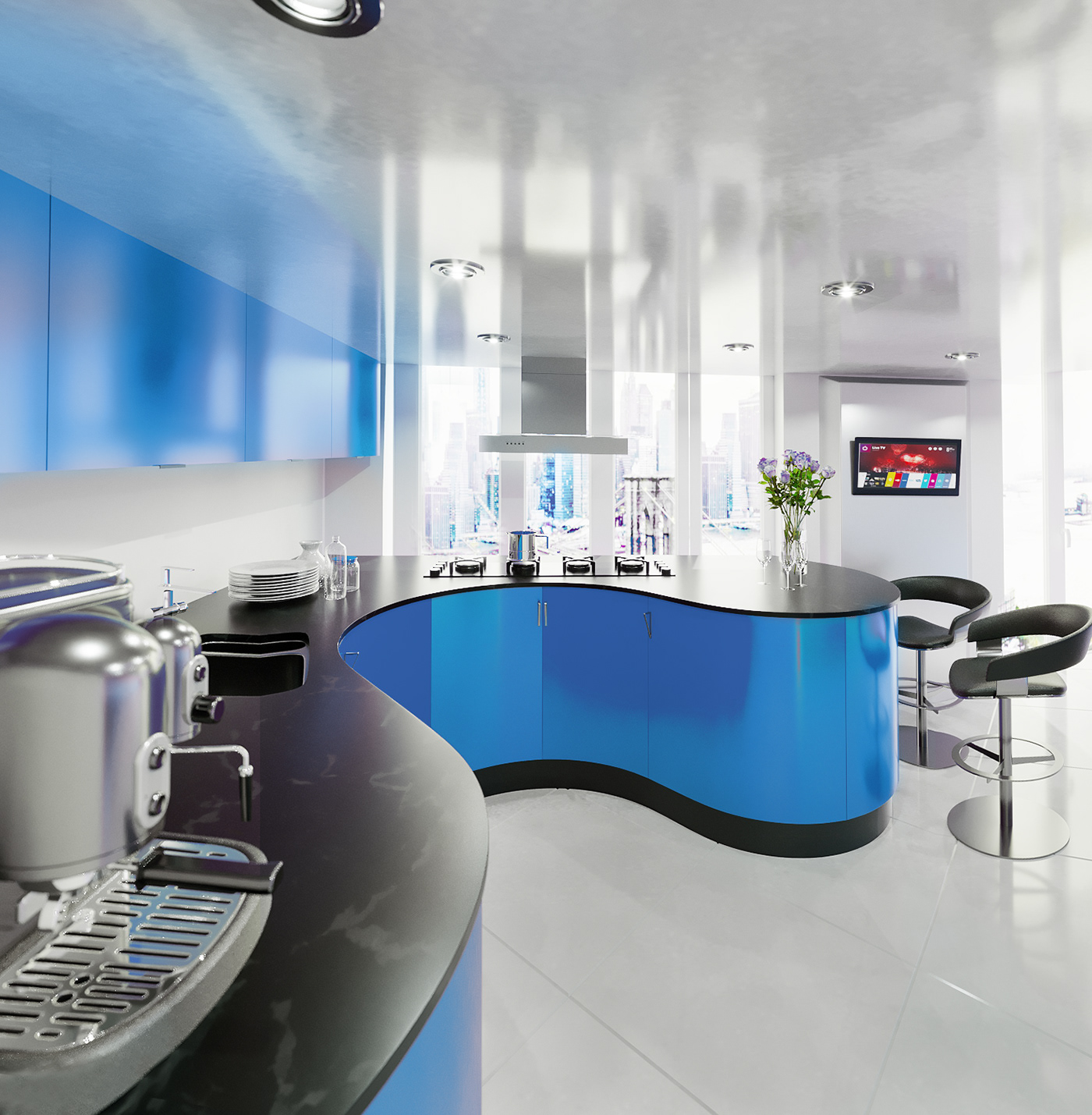 Anastasiya Gushchina丨展厅丨Interior Design for an apartment in Moscow-7