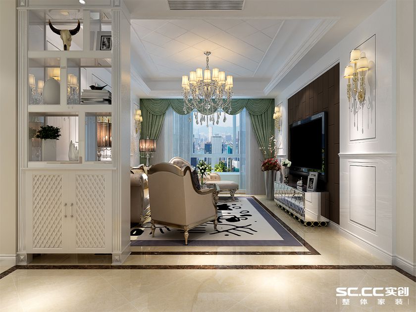 【上海实创装饰】嘉定安亭143平欧式古典三居典雅华贵之家-14