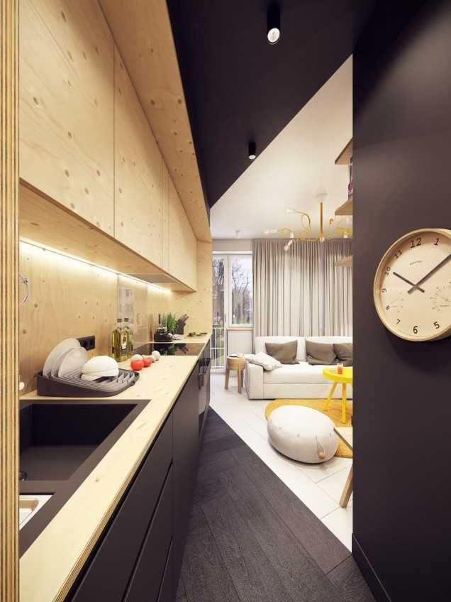 Маленькие Квартиры студии до 30 м2 (7 проектов) - Фото и планировка-16