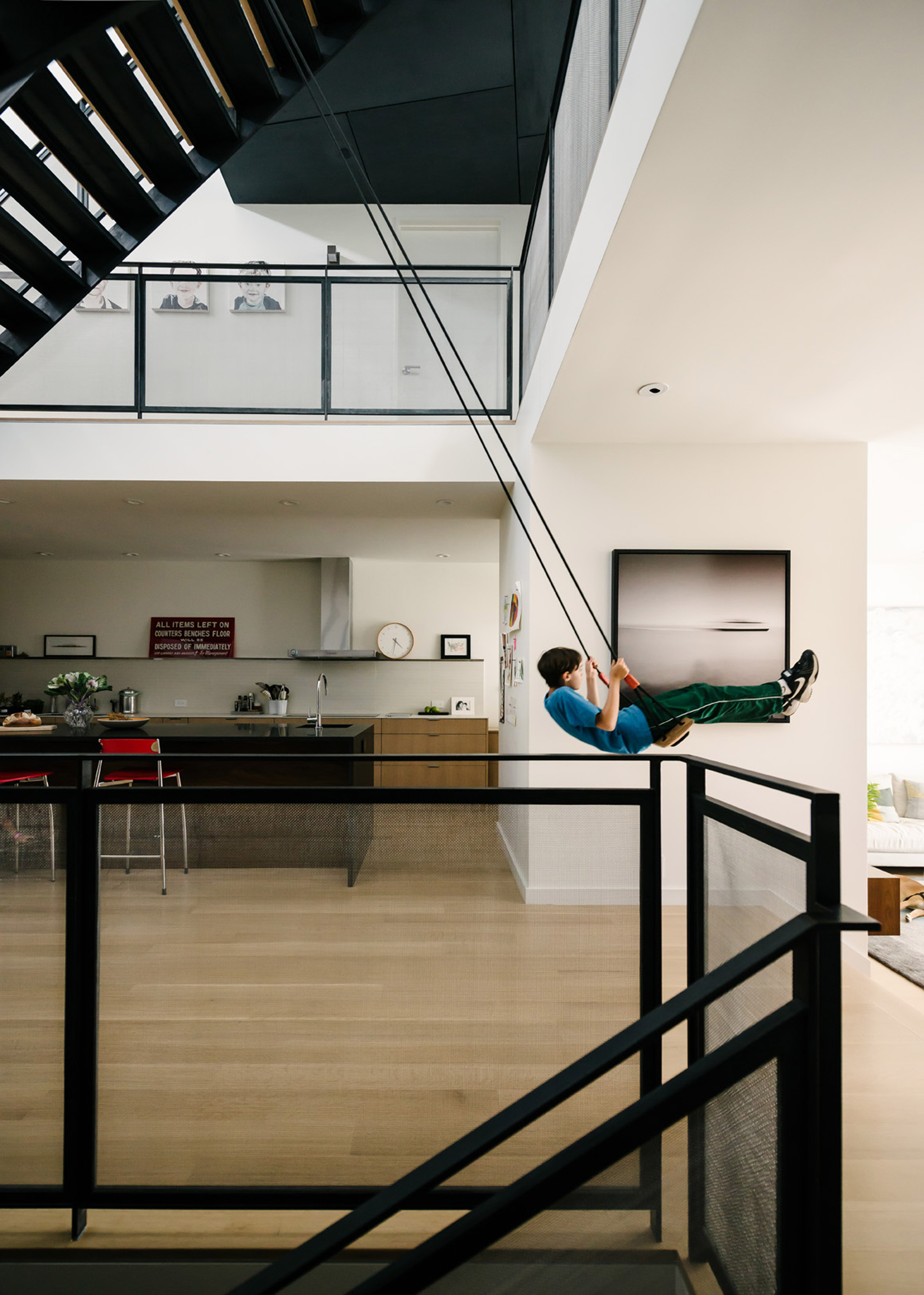 Feldman designs San Francisco home with roof garden and indoor swing-14