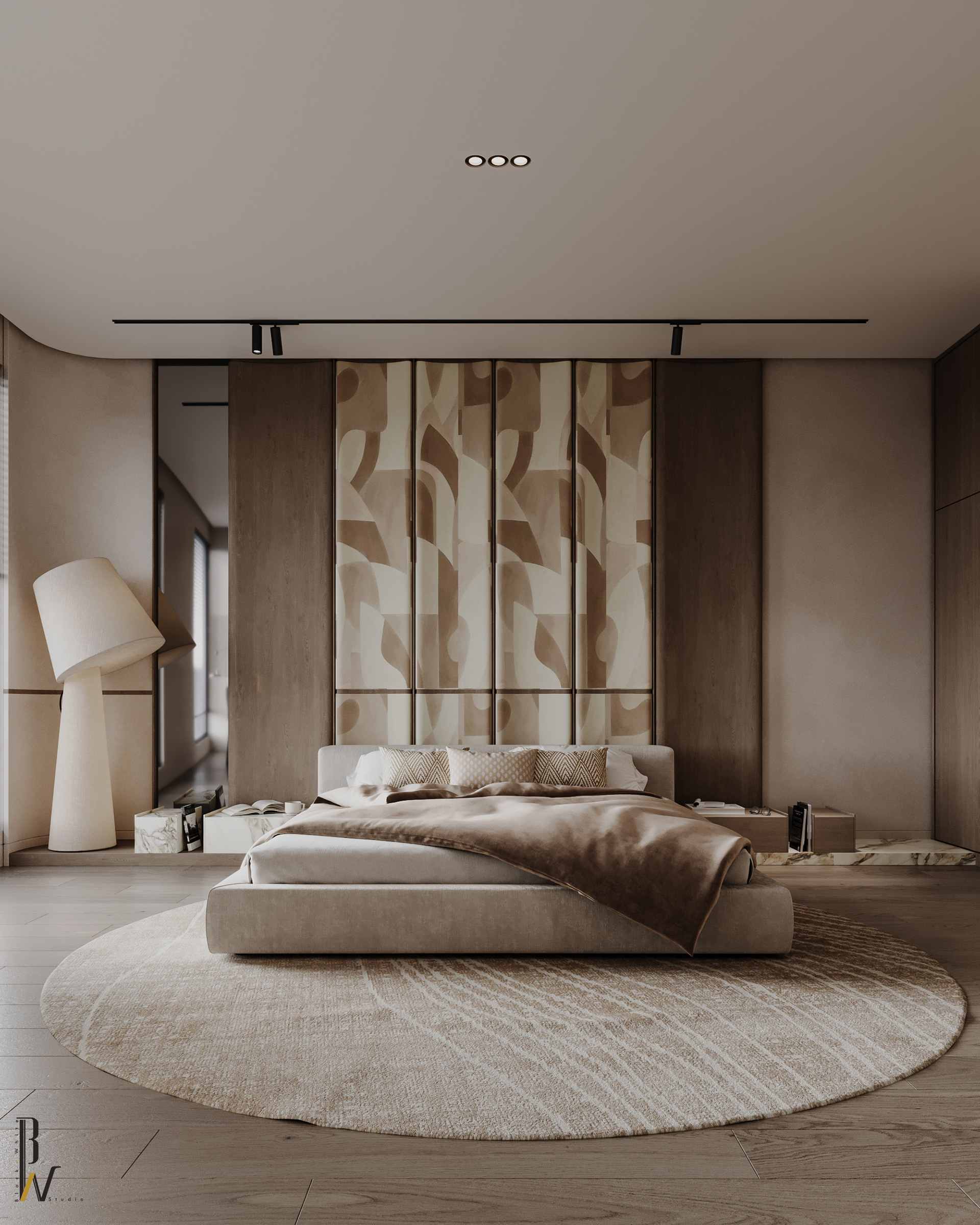 卧室设计丨阿联酋丨Black N White-8