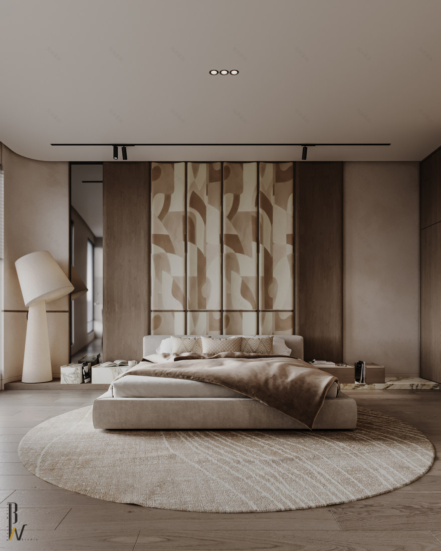 卧室设计丨阿联酋丨Black N White-8