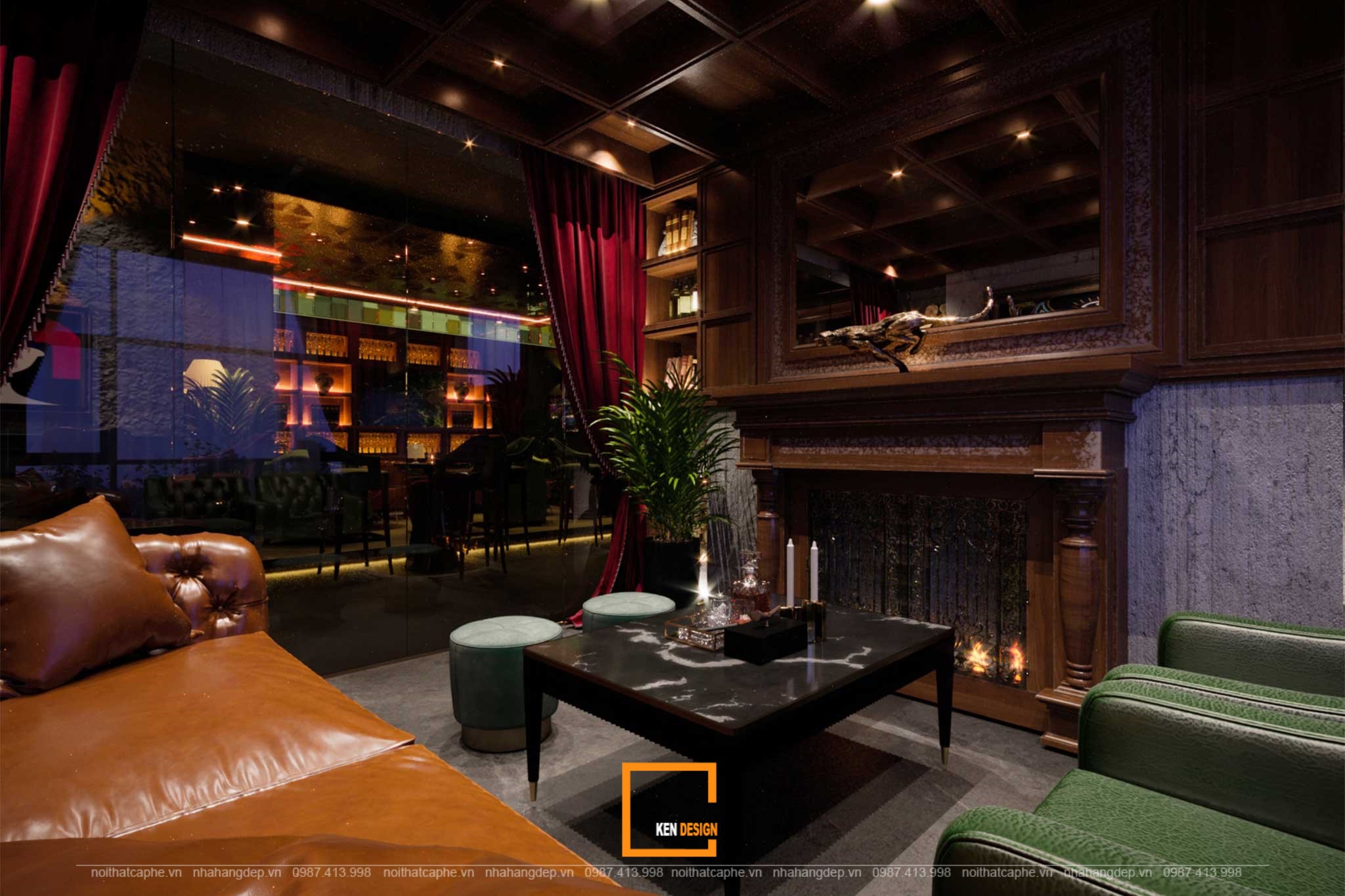 Nevermind - Thiết kế nội thất bar lounge ấn tượng tại Vinhomes Tân Cảng-27