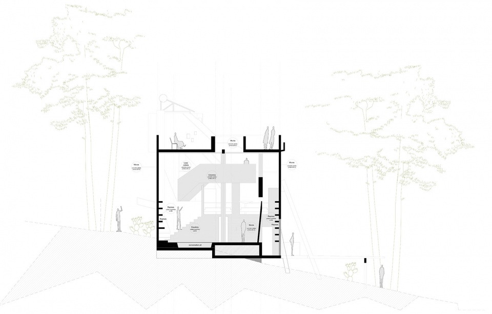 阿尔费雷斯之家 | 混凝土金库守护森林中的浪漫露台-57