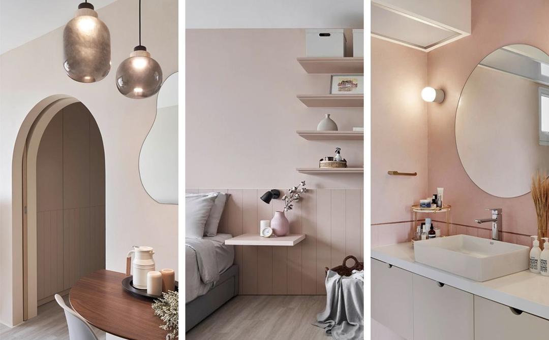 INS 风女主播独居的柔和粉红家居丨阿海设计师-0