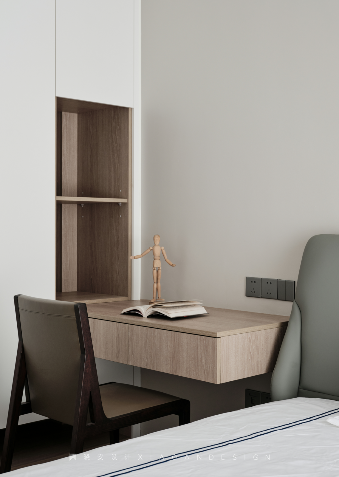 蓝色狂想曲 · 温婉和谐的现代家居设计丨晓安设计-45