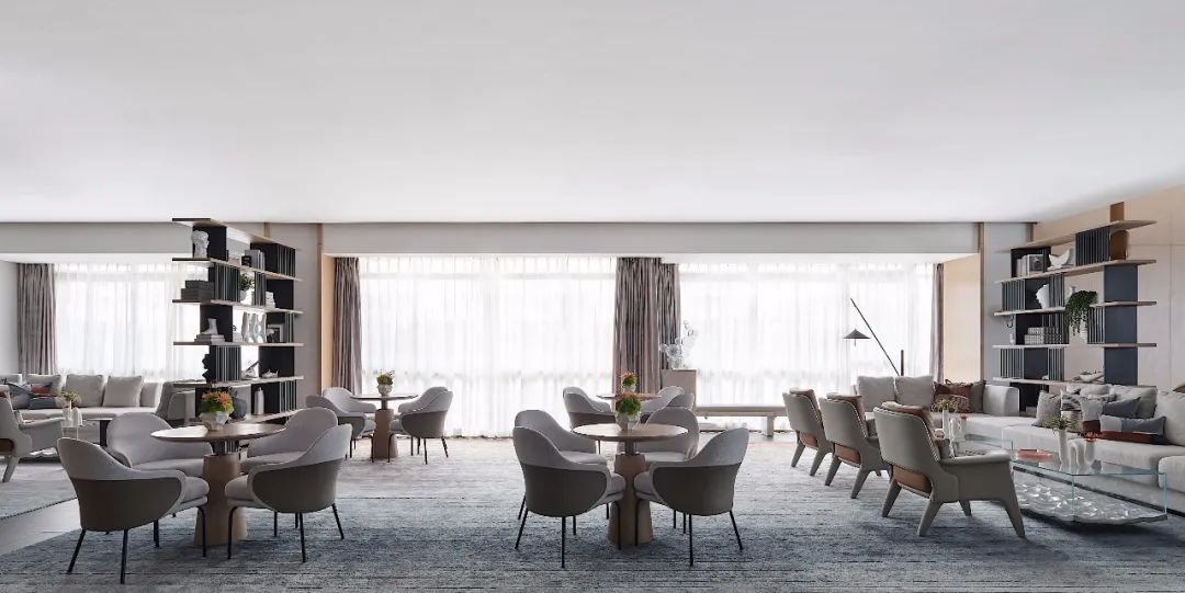 昆明天誉城售楼处与样板房 | 现代简约与爱马仕橙的碰撞-14