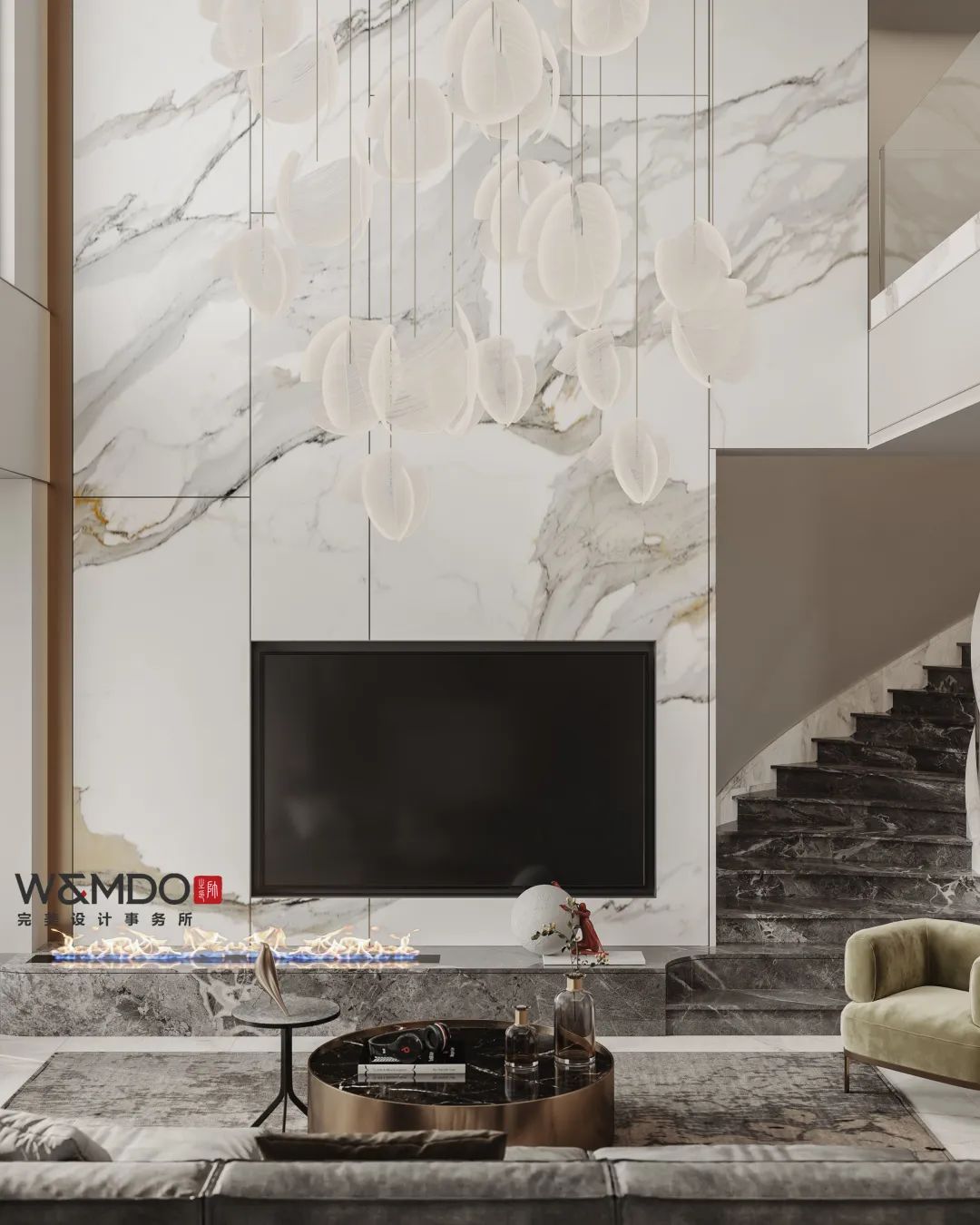 峨眉山水间,现代意式轻奢的梦幻家园-22